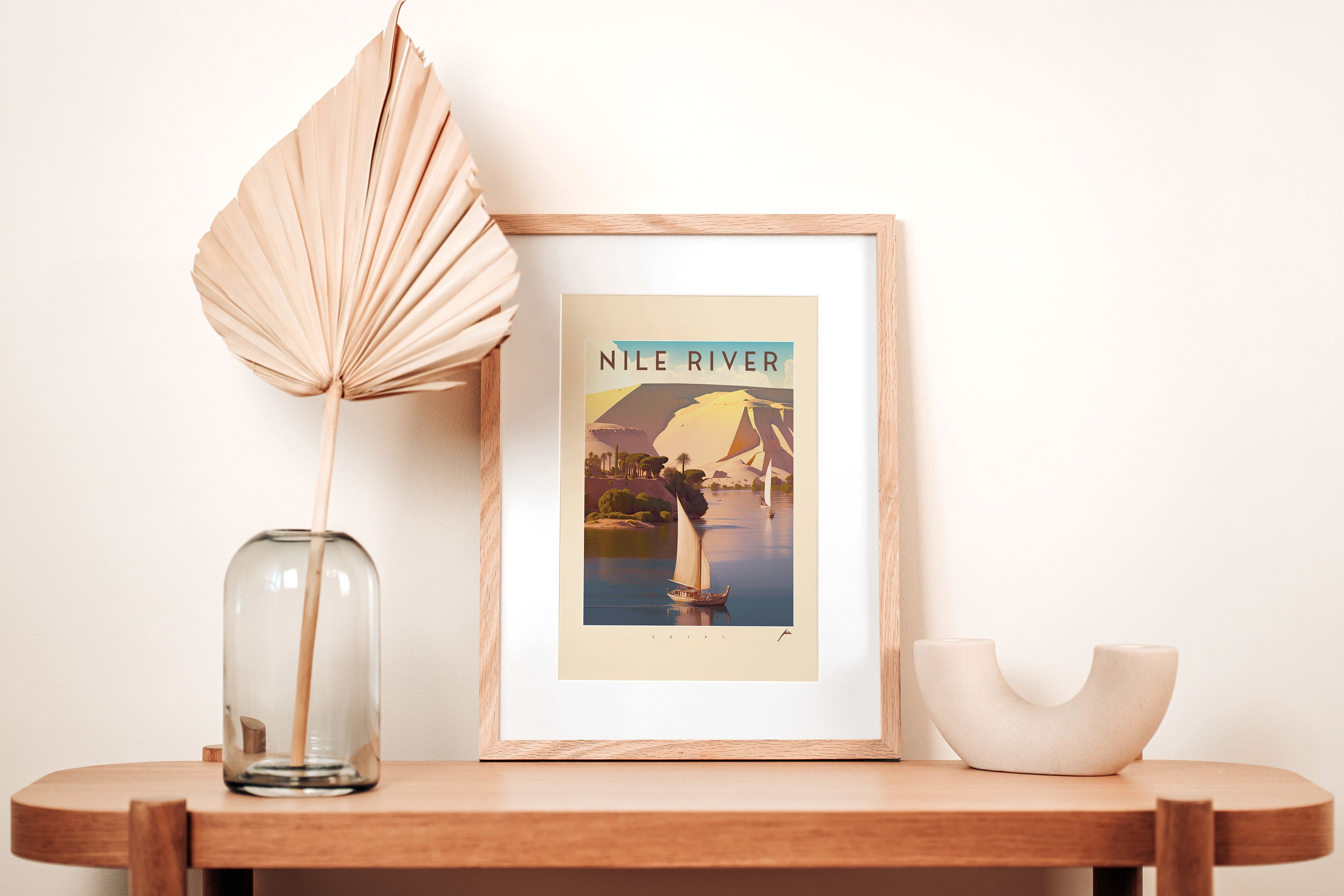Nile River Retro Poster Wall Art Home Decor Travel Poster - Etsy