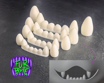 Dientes universales impresos en 3D Dientes/colmillos Fursuit Furry