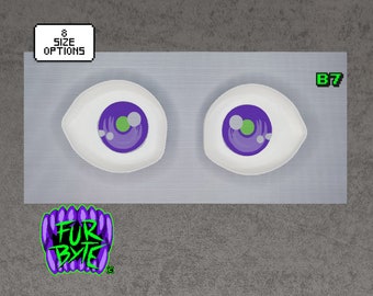 B7 - Espacios en blanco para ojos de traje de furry 3D Sígueme