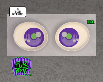 B1 - Espacios en blanco para ojos de traje de furry 3D Sígueme