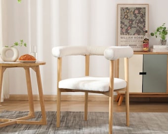 Fulbourne Boucle Chair,  living room chair, luxury padded cushion, beautifully crafted furniture legs, ideal for your dining room furniture