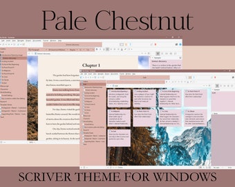Könnte beinhalten: Ein Screenshot eines Computerbildschirms, der ein Schreibprogramm namens Scrivener zeigt. Das Programm hat ein hellrosa und weißes Farbschema und ist auf ein Kapitel mit dem Titel "Kapitel 1" geöffnet. Der Text im Kapitel handelt von einem Garten, der von der Zeit vergessen wurde. Der Screenshot zeigt auch eine Seitenleiste mit einer Liste von Elementen, darunter "Einführung/Eröffnungsbild", "Zum Wendepunkt #1", "Zum Wendepunkt #2", "Zum Höhepunkt", "Zur Wendung", "Zum Großen", "Manuskript", "Weltbildung", "Charakter", "Schlüsselorte in der Umgebung", "Dialog", "Recherche", "Absatzblätter - [Name] - [Orientierungspunkt]", "Nebenrollen - [Name] - [Orientierungspunkt]", "Nebenrollen - [Name] - [Orientierungspunkt]" und "Zurück".