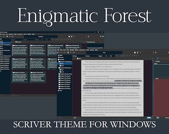 Tema enigmático Forest Scrivener para Windows