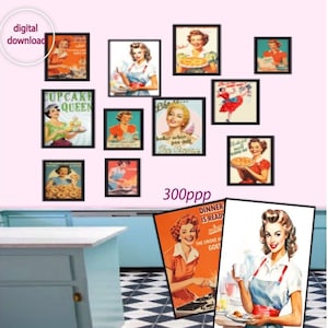 Vintage Postkarten in Miniatur aus Münz, Miniaturmalerei, Imprimible Arte de Partie, Descarga Instantanea, Retro-Miniaturen