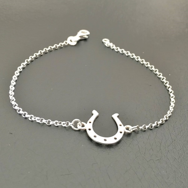 Pulsera de herradura en plata maciza 925/000