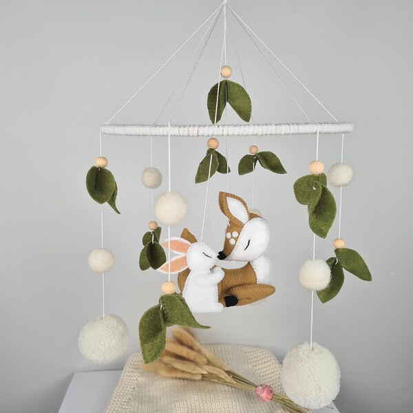 Baby Mobile Bunny Etsy