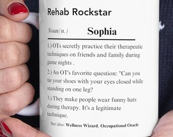 Custom Name Funny Occupational Therapist Mug, Occupational Therapy Gifts, OT Graduation Gift,Pediatric Occupational Therapy Mug,Funny OT CUP