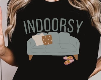 Camisa de interior, camisa de interior, camiseta divertida, lindos regalos para introvertidos, suéter de cuello redondo universitario unisex, lindo regalo para introvertidos, regalo para ella
