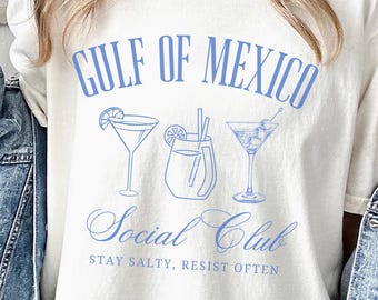 Gulf of Mexico Social Club Shirt,Anti Trump Comfort Colors® Tee Shirt Gift for Democrat,Fuck Trump Progressive Liberal Funny Political Tee