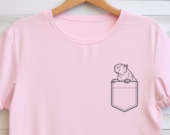 Pocket Print Capybara Shirt,Capybara In Your Pocket Shirt,Funny Capybara Shirt,Capybara Clothing,Capybara Lover Gift
