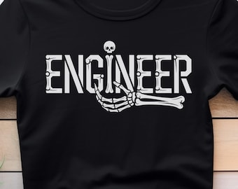 Lustiges Techniker Skelett Halloween Shirt, gruseliges Skelett Nerd Shirt, T-Shirt für Techniker, Geschenk für Techniker, gruseliges Halloween Geschenk für Techniker