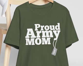 Custom Proud Army Mom Shirt,Personalized Army Mom Shirt,Soldier Mom Shirt,Army Family Day,USA Army Mom Gift,Military Mom Shirt,ArmyMama