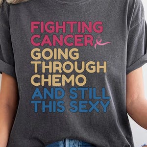 Camiseta de colores cómodos para la concientización sobre el cáncer, camiseta con lazo de superviviente de cáncer, camiseta de guerrero contra el cáncer, camiseta de cáncer de mama, camiseta de luchador contra el cáncer