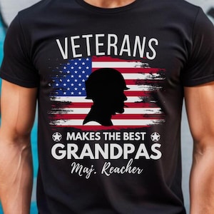 Personalized Veteran Grandpa Shirt,Proud US Army Grandpa Shirt,Army Grandpa Gift,Military Grandpa Dad Soldier,US Veteran Shirt,Soldier Dad