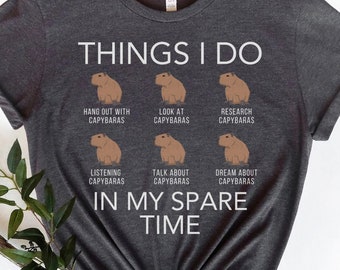 Capybara T-Shirt, Rodent Shirt,Funny Capybara Shirts,Capybara Clothing,Retro Capybara, Cute Capybara Shirt,Capybara Gift,Capybara Lover Gift