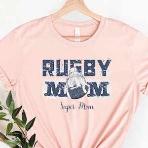 Camisa de mamá de rugby, camisa de compañera de equipo de madre de rugby, mamá de rugby con estampado de bolsillo, camisa de mamá de entrenador de rugby, camisa de mamá de jugador de rugby, camisa del equipo de rugby, mamá de rugby