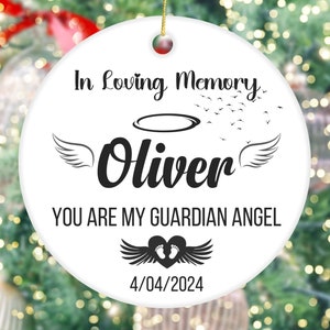 Personalized Baby Memorial Ornament,Sympathy Gift,Miscarriage Angel Baby Gift,Infant Loss,Stillbirth Keepsake,Custom Baby Miscarriage Gift