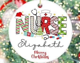 Nurse Ornament,New Nurse Gift,Nurse Christmas Ornament,Graduation Ornament,Graduation Gift,RN Gift,BSN Gift,CNA Cniu Nursing Graduation Gift
