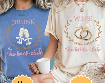 Het vrijgezellenfeest comfort kleuren shirt, social club vrijgezellenfeest T-shirt, luxe vrijgezellenfeest bruidsmeisje shirt, vrijgezellenfeest