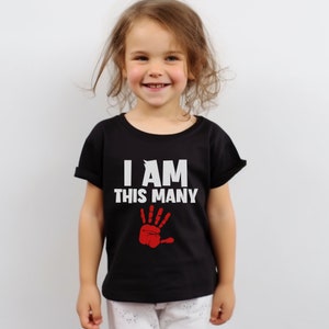 Fifth Birthday Shirt for Kids, 5th Birthday Shirt, Five Birthday Shirt, Five Years Old Kids Shirt, Birthday Gift for Five Year Kid