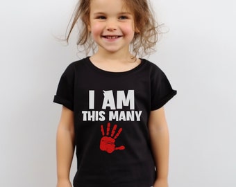 Camisa de quinto cumpleaños para niños, camisa de quinto cumpleaños, camisa de cinco cumpleaños, camisa para niños de cinco años, regalo de cumpleaños para niños de cinco años