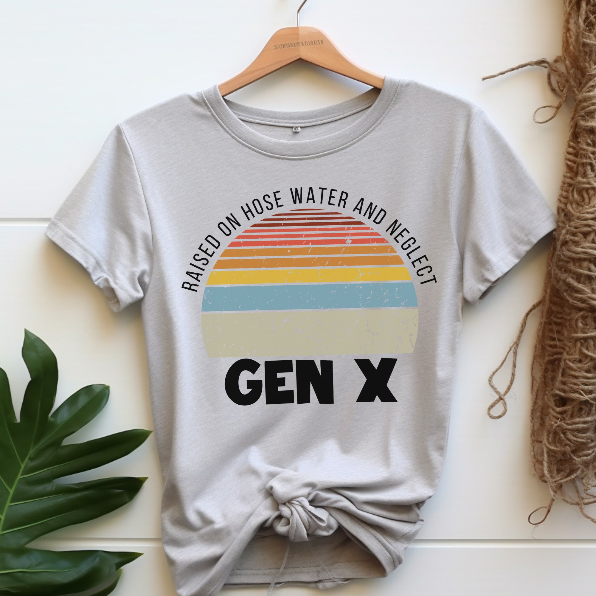 Gen X Raised on Hose Water and Neglect Tshirt,adult Sarcastic Shirts ...