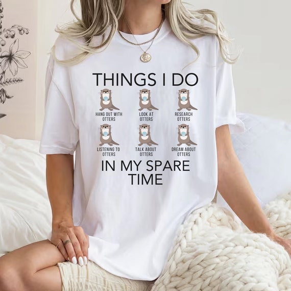 Otter Shirt, Cute Otter Shirt, Otter Tee, Otter Clothes, Animal Shirts, Otter Gift, Animal Lover Shirt, Retro Otter Shirt,Funny Otter Shirt