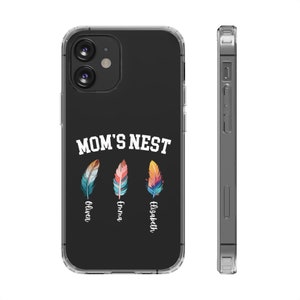 Personalized Mom Phone Case With Kids Names,custom Mama iPhone Case ...