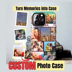 Coque de portable photo collage, coque de portable collage, photo de coque de portable, coque de portable photo personnalisée, coque de portable pour couple, iPhone 15 14 13 12 11 Max Pro