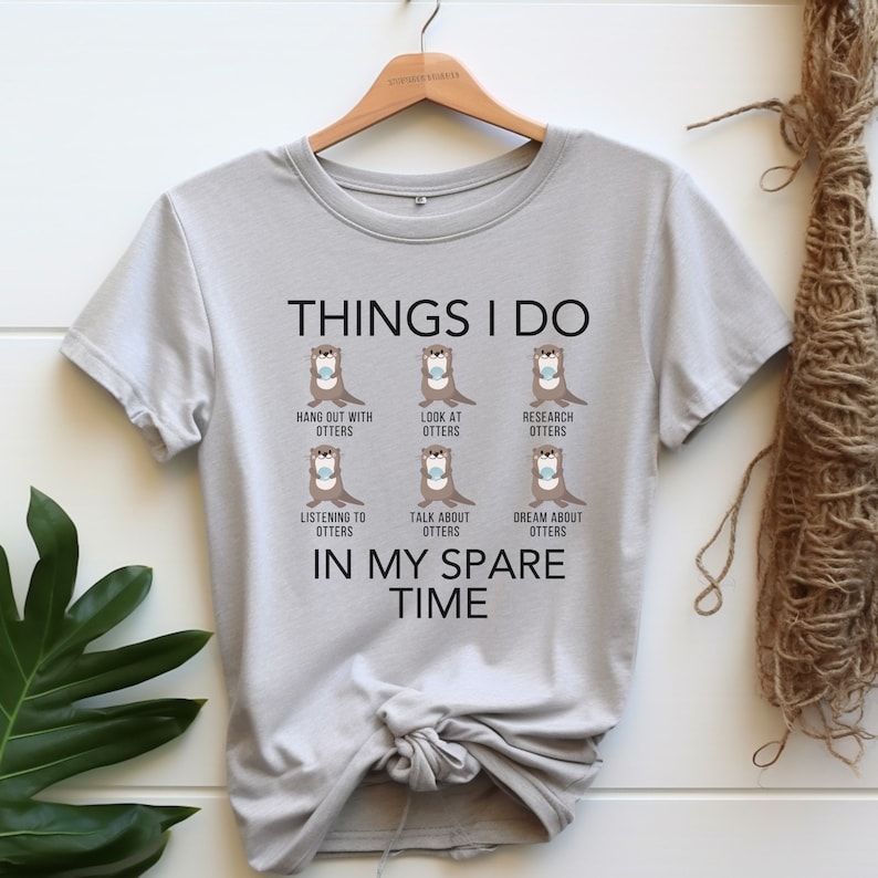 Otter Shirt, Cute Otter Shirt, Otter Tee, Otter Clothes, Animal Shirts, Otter Gift, Animal Lover Shirt, Retro Otter Shirt,Funny Otter Shirt