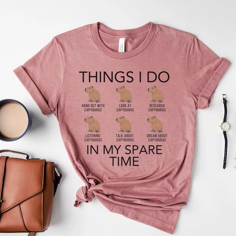 Capybara T-Shirt, Rodent Shirt,Funny Capybara Shirts,Capybara Clothing,Retro Capybara, Cute Capybara Shirt,Capybara Gift,Capybara Lover Gift