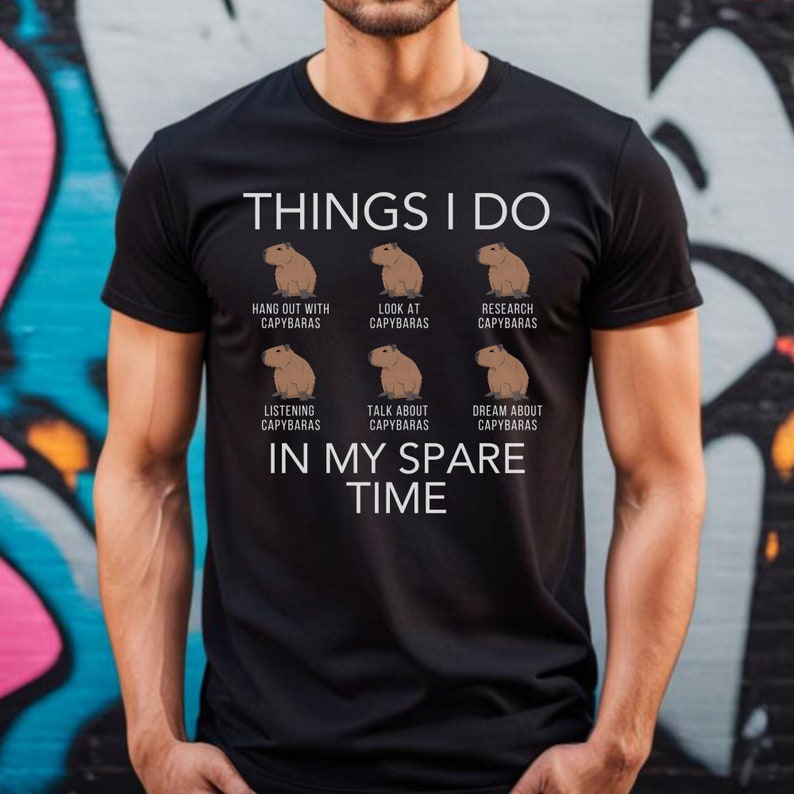 Capybara T-Shirt, Rodent Shirt,Funny Capybara Shirts,Capybara Clothing,Retro Capybara, Cute Capybara Shirt,Capybara Gift,Capybara Lover Gift