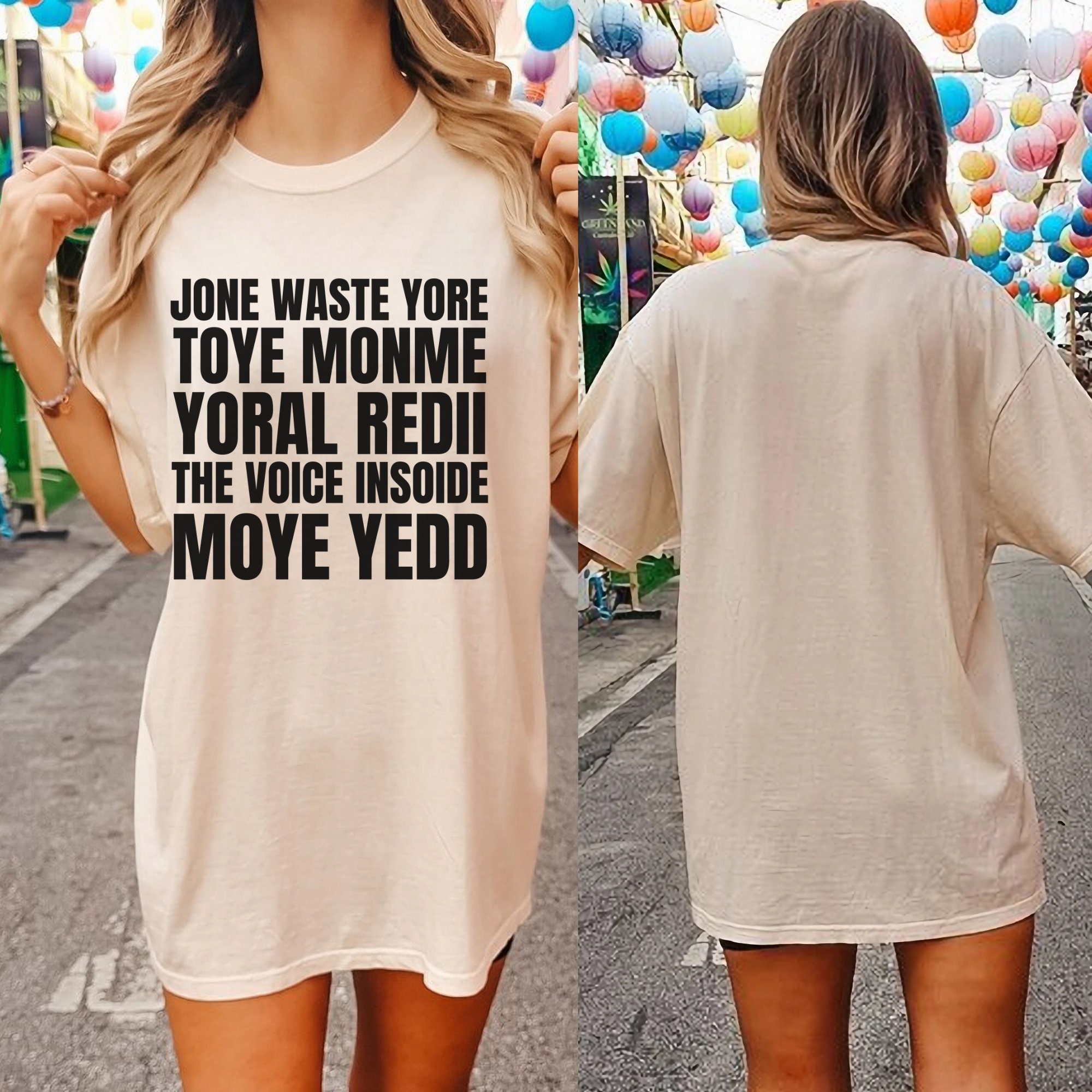 Eat Spaghetti To Forgetti Your Regretti T-shirt Da Uomo Con Stampa Posteriore