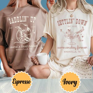 Custom Last Rodeo Bachelorette Comfort Colors Shirt Same Cowboy Forever Last Rodeo Country Bach Nashville Bachelorette Cowgirl Bridal Party