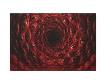 Lienzo mate Red Eye Vortex estirado 0,75"