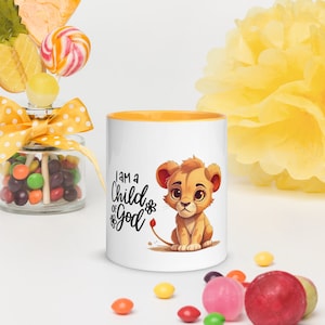 I am A Child Of God ( Lion Cub ) Mug with Color Inside