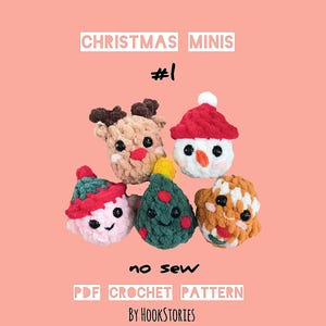 Christmas Minis 1 No Sew Häkelanleitung (PDF-Muster)