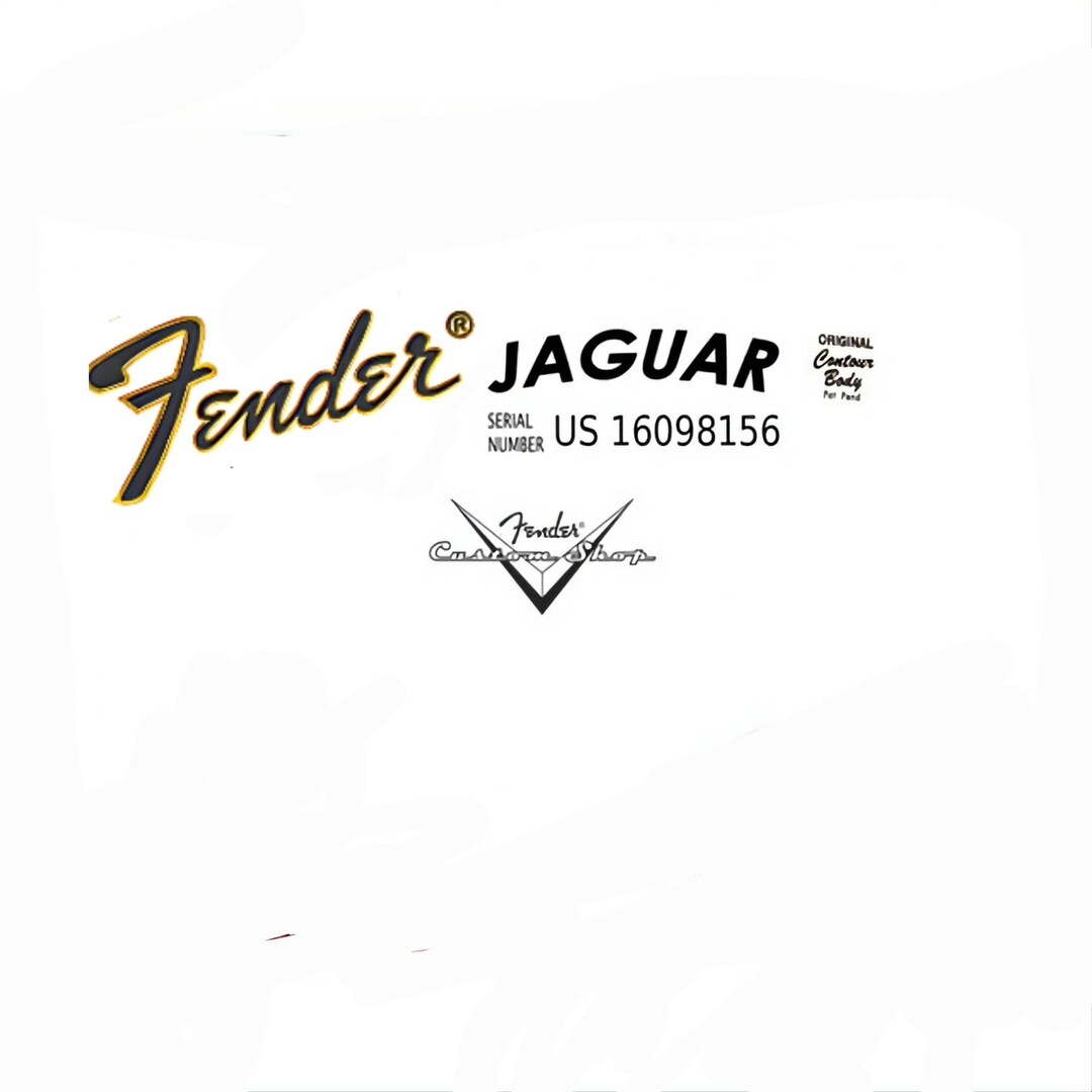 Fender Jaguar Waterslide Decal Pk Etsy