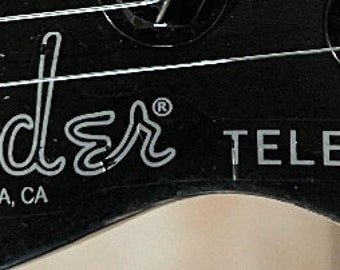 Telecaster modern decals for black headstock