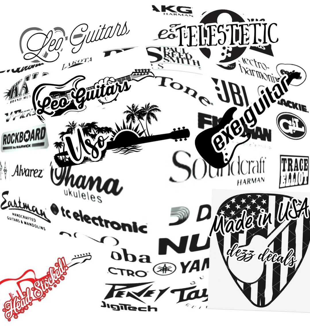 Custom Guitar Headstock Decals Etsy