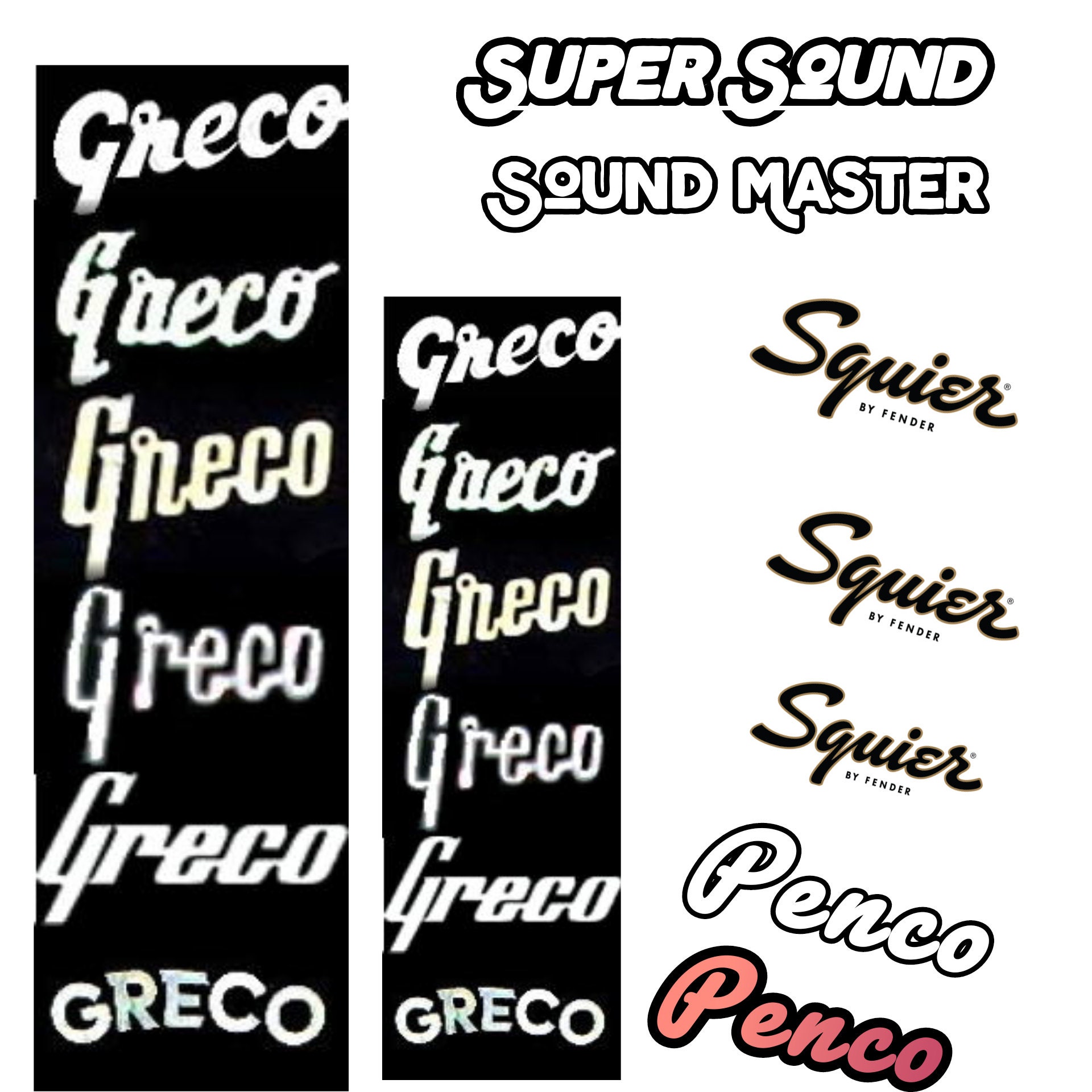 Custom Guitar Headstock Decals Etsy Australia