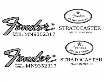 Ultimate Fender Stratocaster MIM amd MIJ Decals