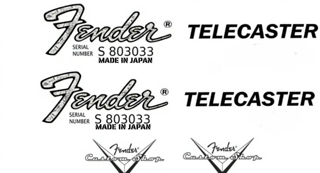 Fender Telecaster CBS Era Waterslide Decals Pk Etsy