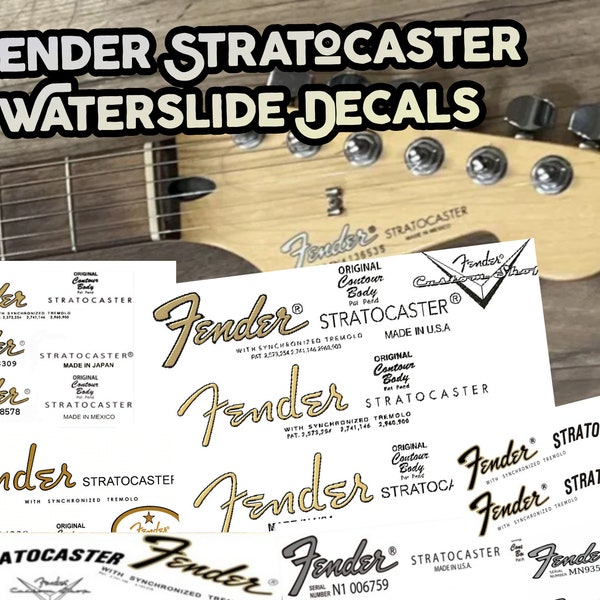 Ultimate  Stratocaster Waterslide Decal Pk