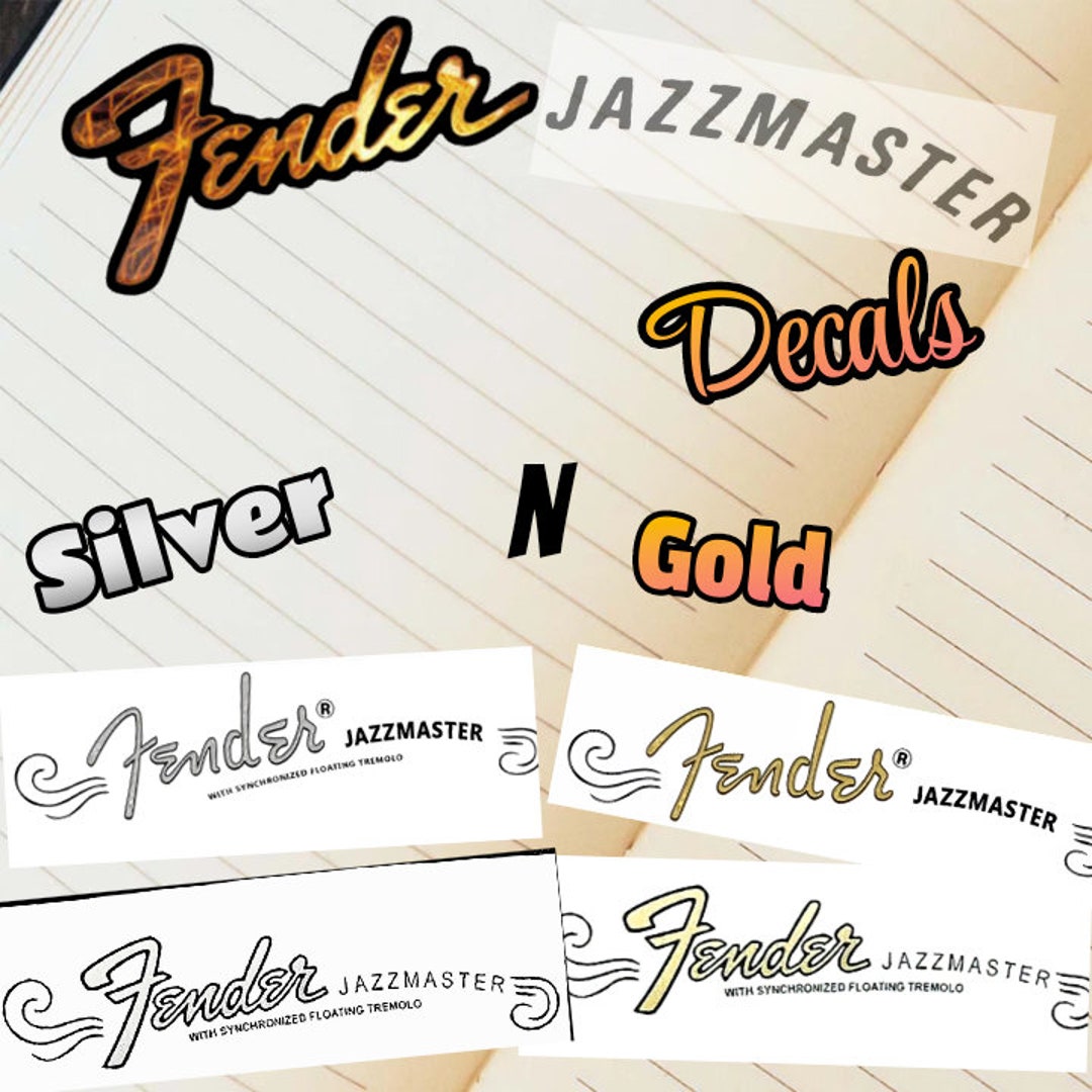 Fender Jazzmaster Waterslide Decals Etsy