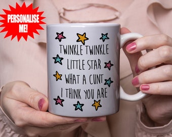 Twinkle Twinkle Cunt Mug - 11oz Ceramic Novelty Coffee Cup, High Gloss, Dishwasher Safe - View #10