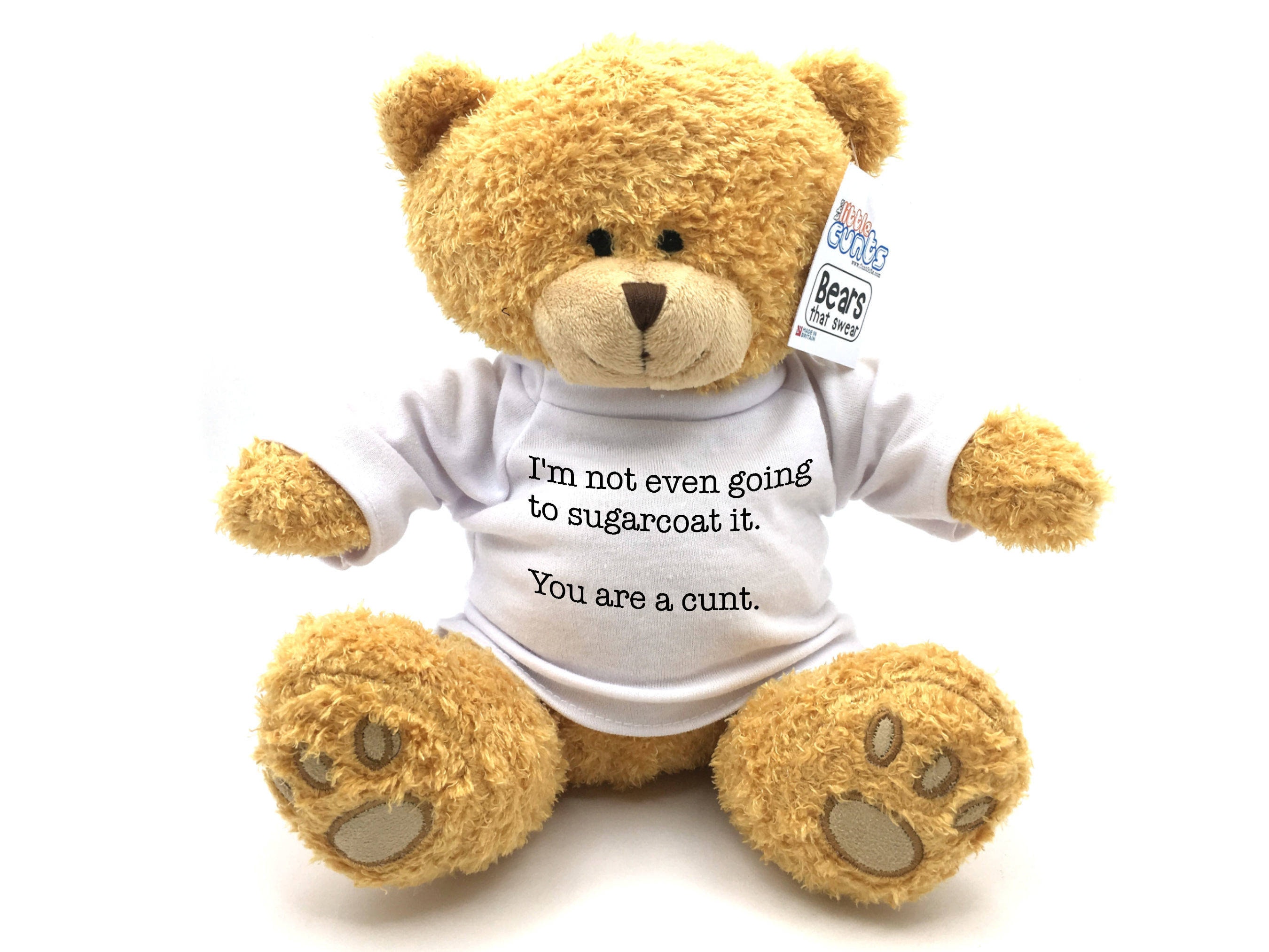 I'm not even going to sugar coat it, you are a Swear Bear Cunt  Teddy Bear Soft Toy