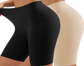 Chub Rub Anti Chafing Shorts Shapewear Long Underwear Cycling Shorts for Under Dresses Stretch Soft Boy Shorts