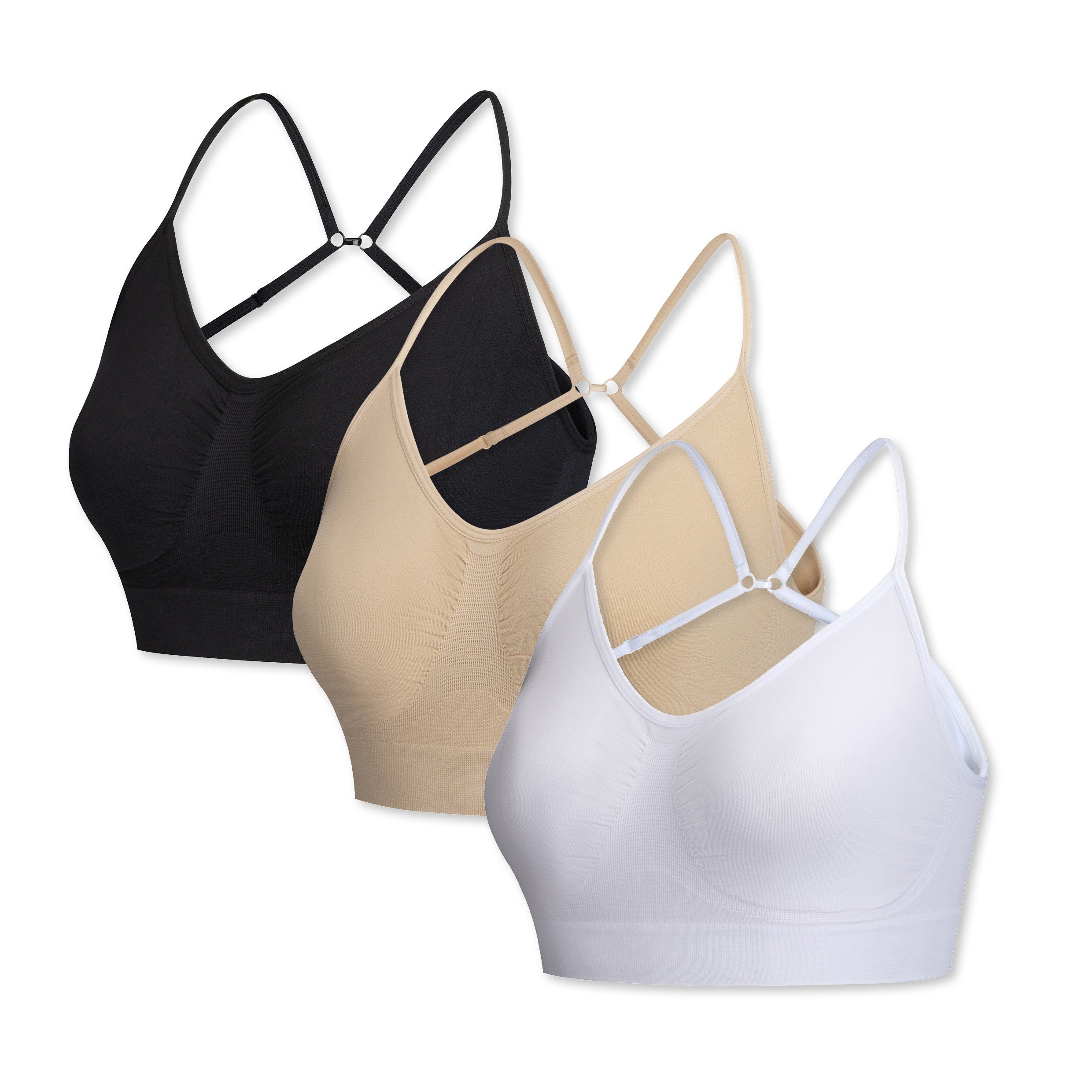 3 Pack Seamless Multiway Bras for Women Non Wired Comfort Bra Plus Size Maternity Bras for