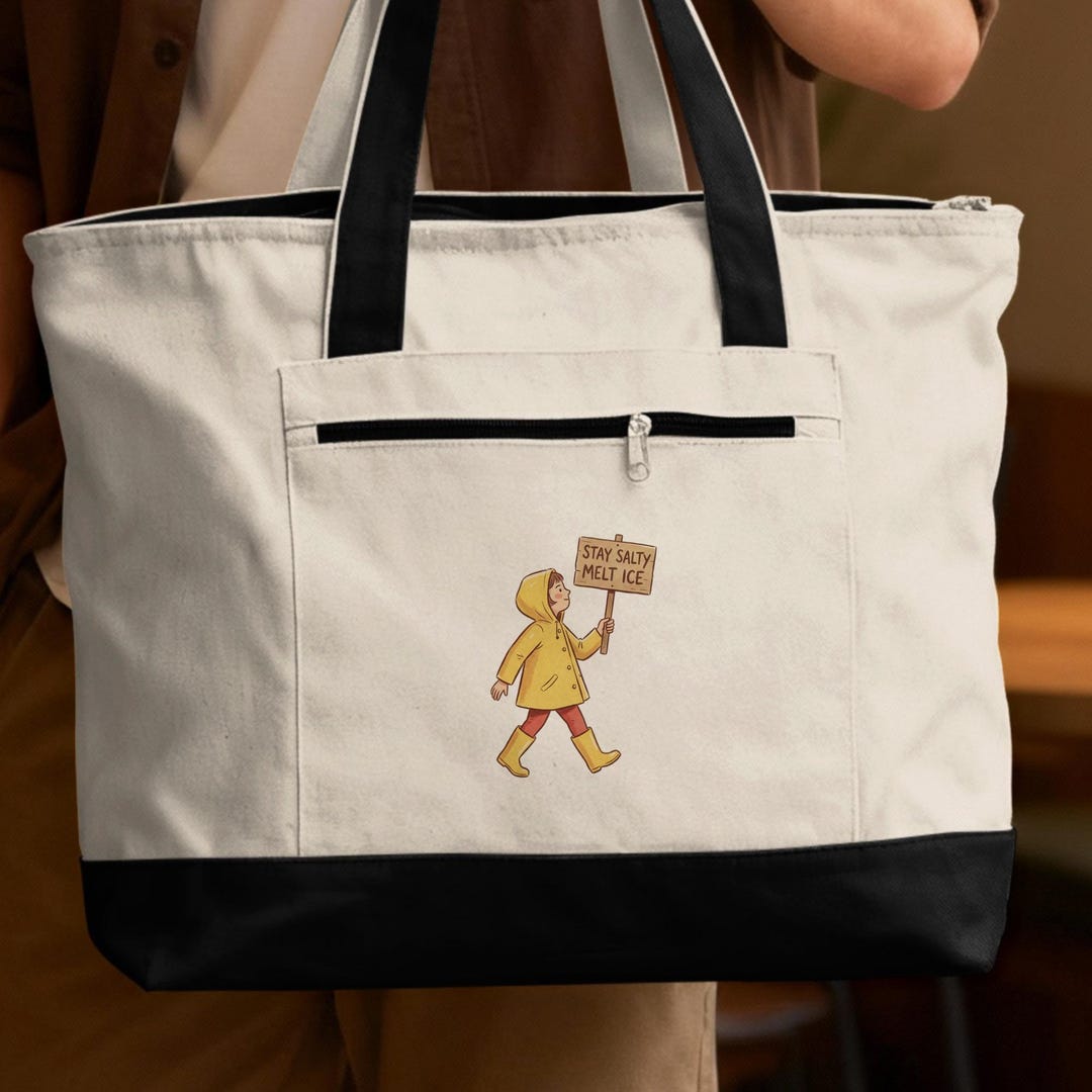 Anti ICE Protest Tote Bag Stay Salty Melt Ice Human Rights Advocate ...